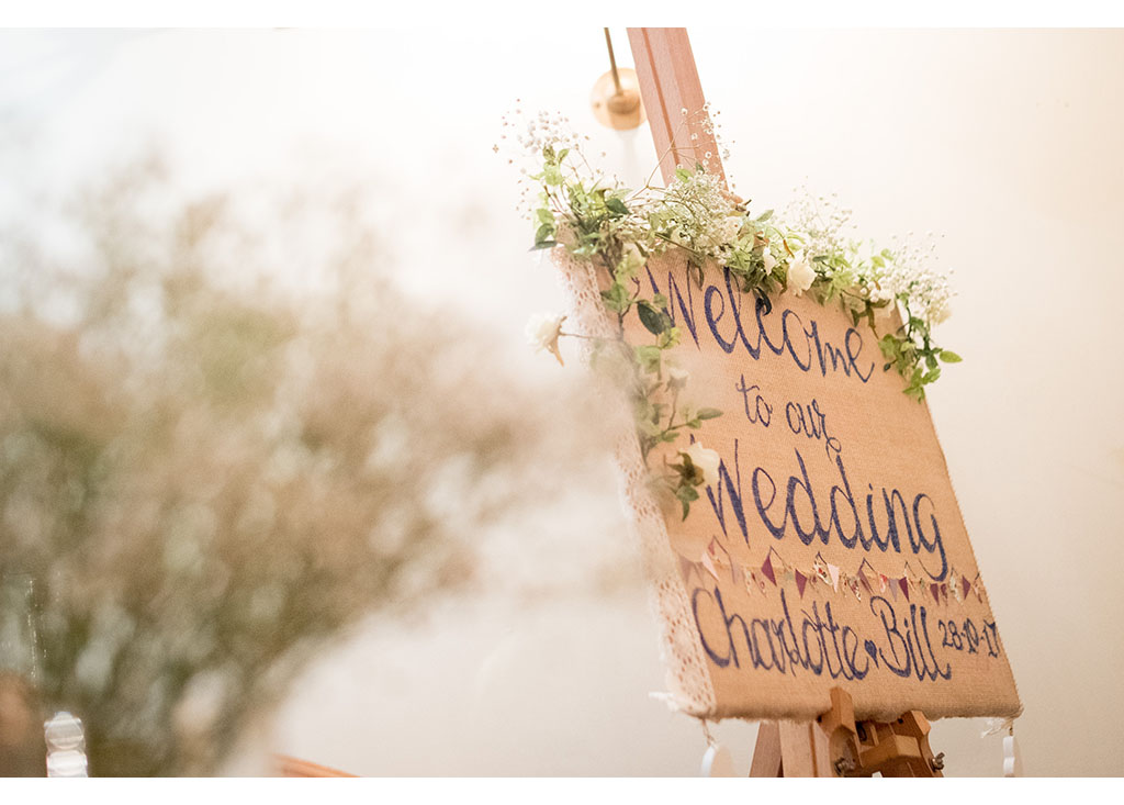 rustic wedding sign