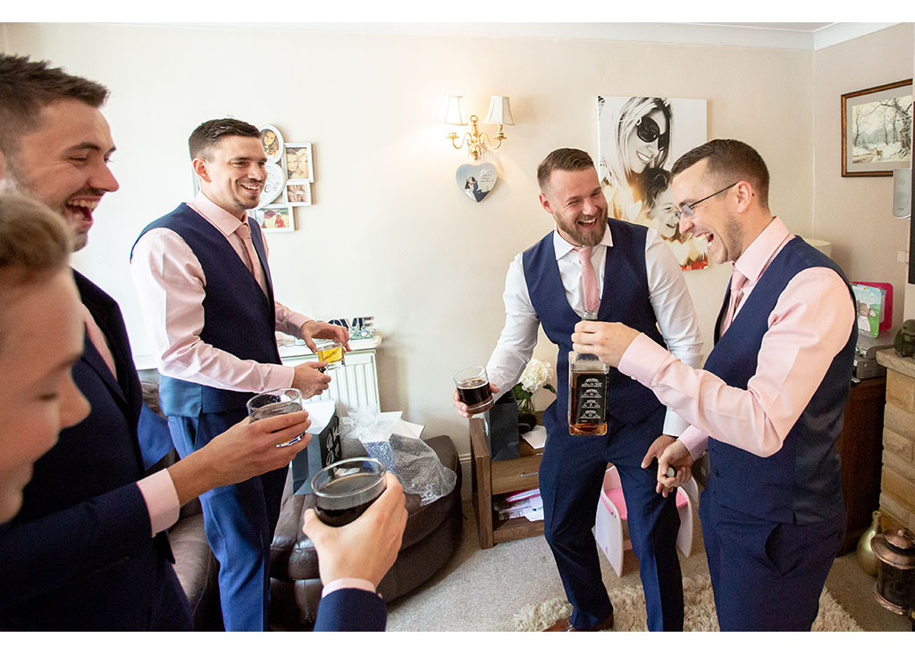 Groom wedding photography in Writtle Essex
