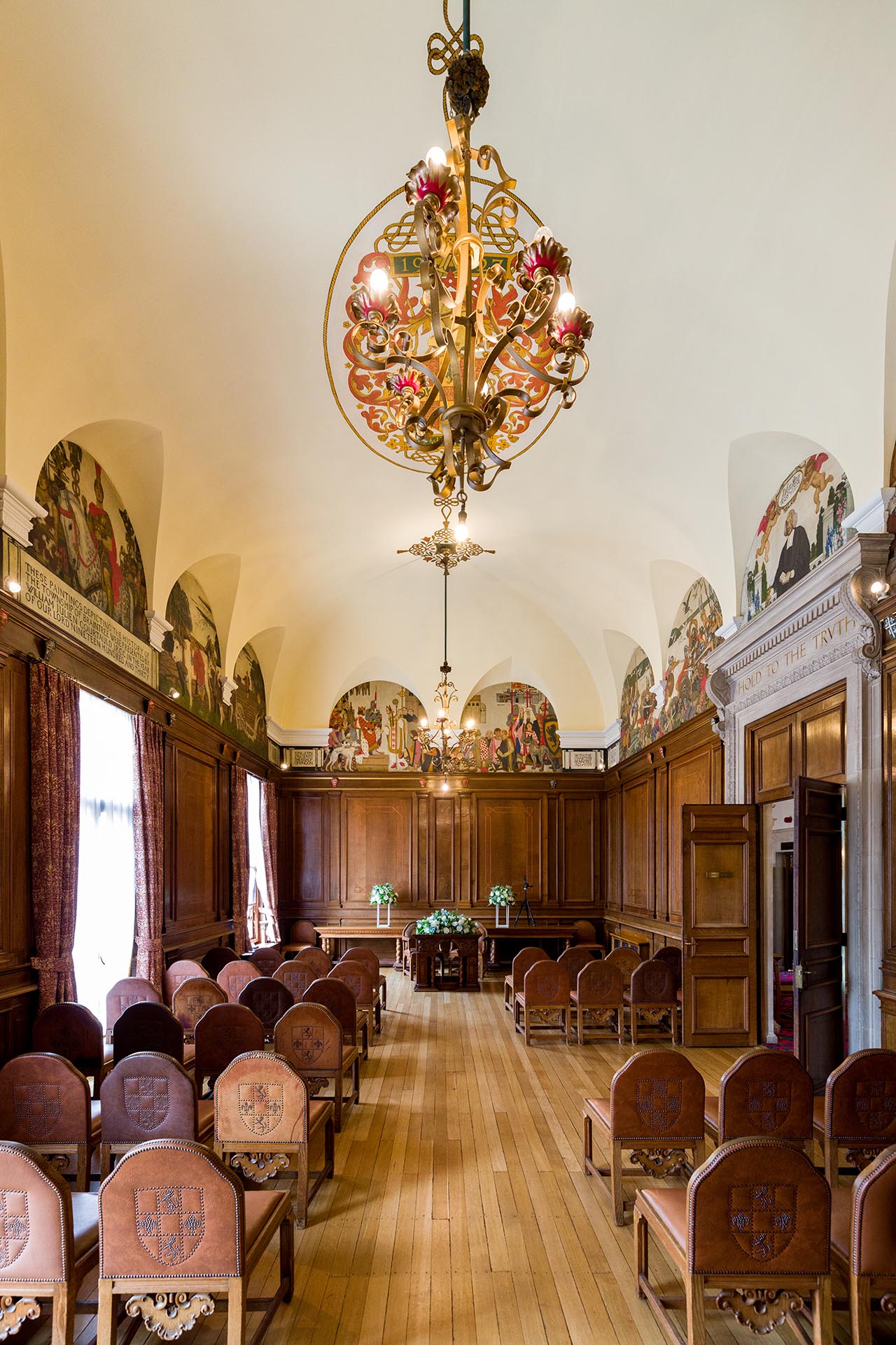 Photograph of the wedding ceremony room at Braintree Town Hall, Braintree, Essex