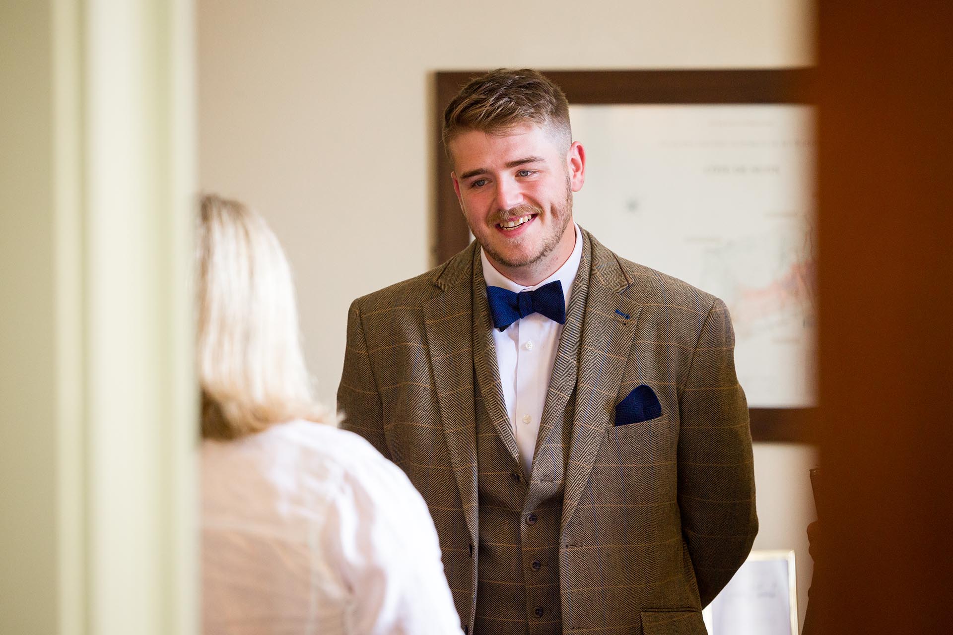 Photograph of groom at The Compasses at Pattiswick, Essex