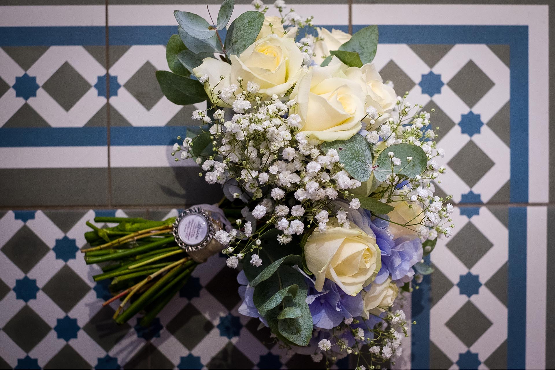 Close up of bridal bouquet