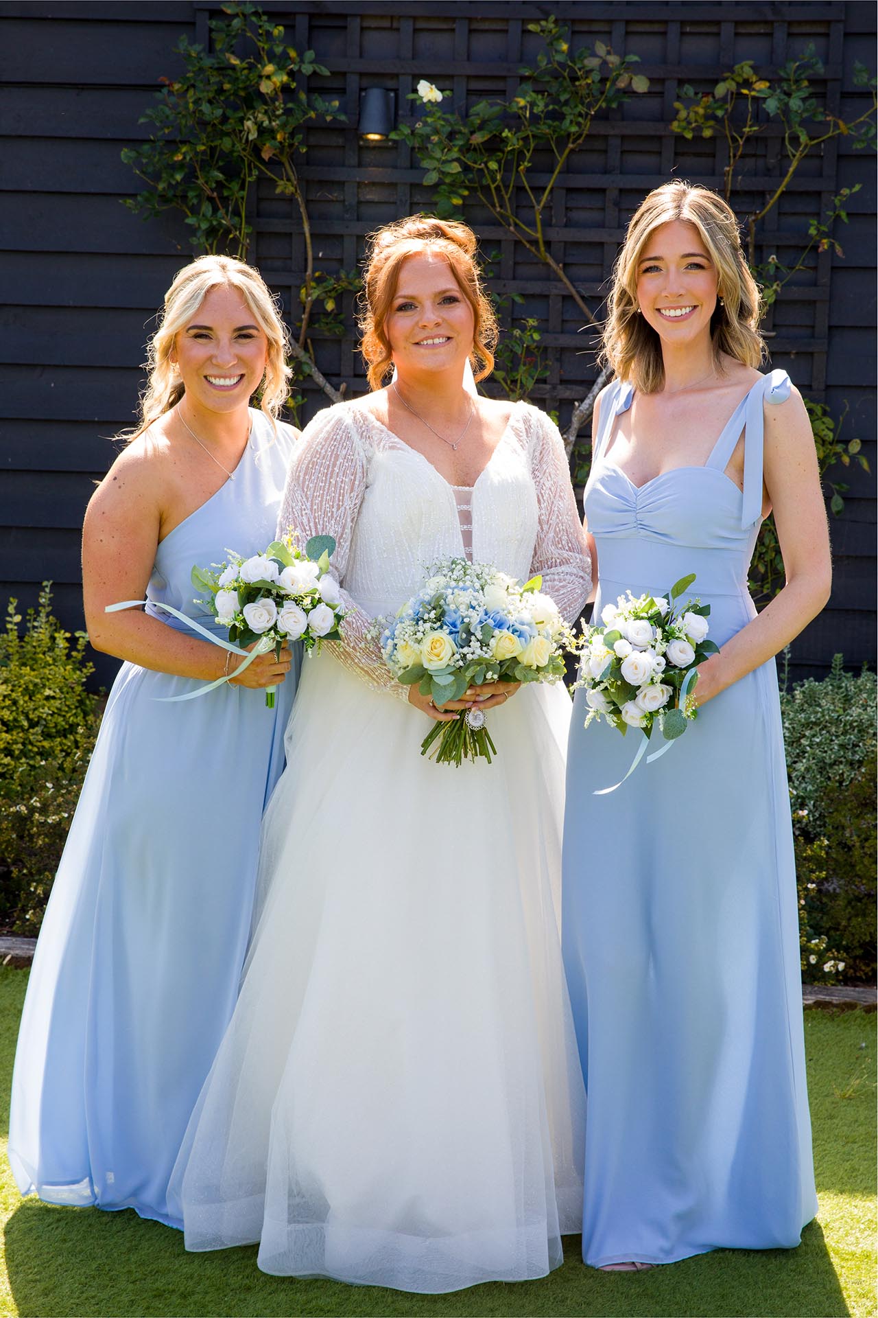 Group photograph of bride and bridesmaids